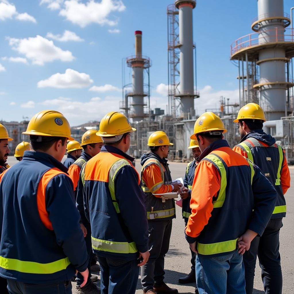 Visita técnica campo petrolero